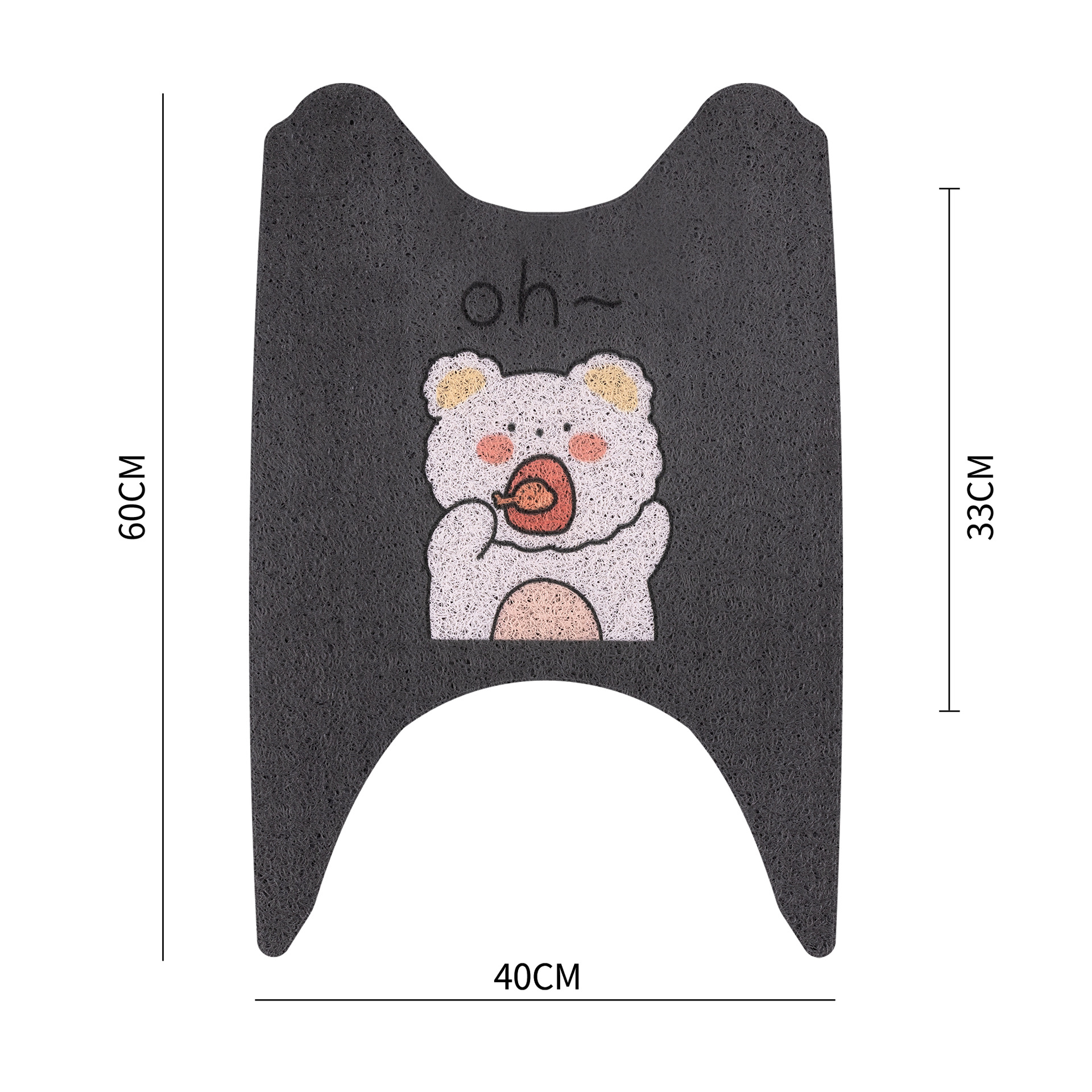 Cartoon Universal Electric Vehicle Pedal Mat Wire Ring Can Be Cut and Rubbed, Simple Electric Vehicle Waterproof Foot Mat
