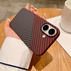 Apple 16対応 大穴カーボンファイバー柄スマホケース iPhone15 マグネット式 17promax 全面保護 14 耐衝撃 13