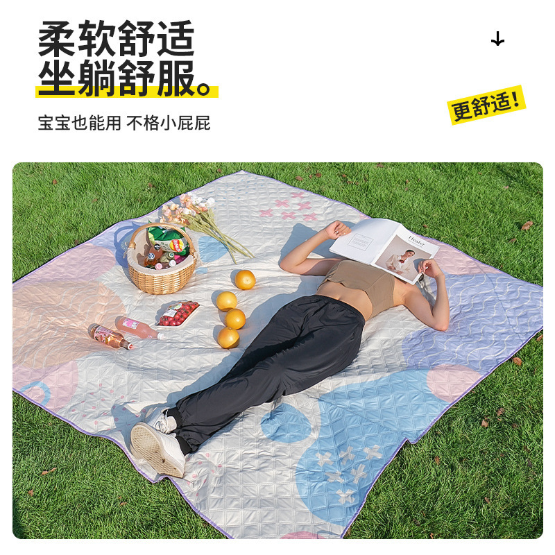 Jiangyu 超音波ピクニックマット防湿マット外出芝生テントピクニックキャンバス屋外キャンプピクニックマット|undefined
