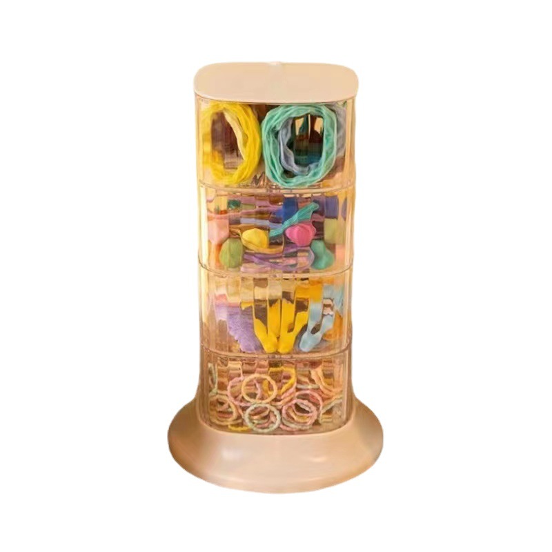 Joyería caja de almacenamiento de joyas horquilla diadema dormitorio almacenamiento a prueba de polvo escritorio transparente almacenamiento organizador caja