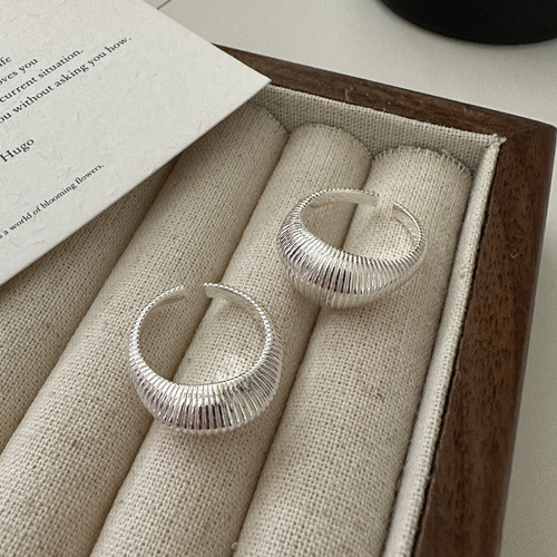 S925 sterling silver Korean style niche design Korean ring Korean style simple multi-layer INS blogger style ring