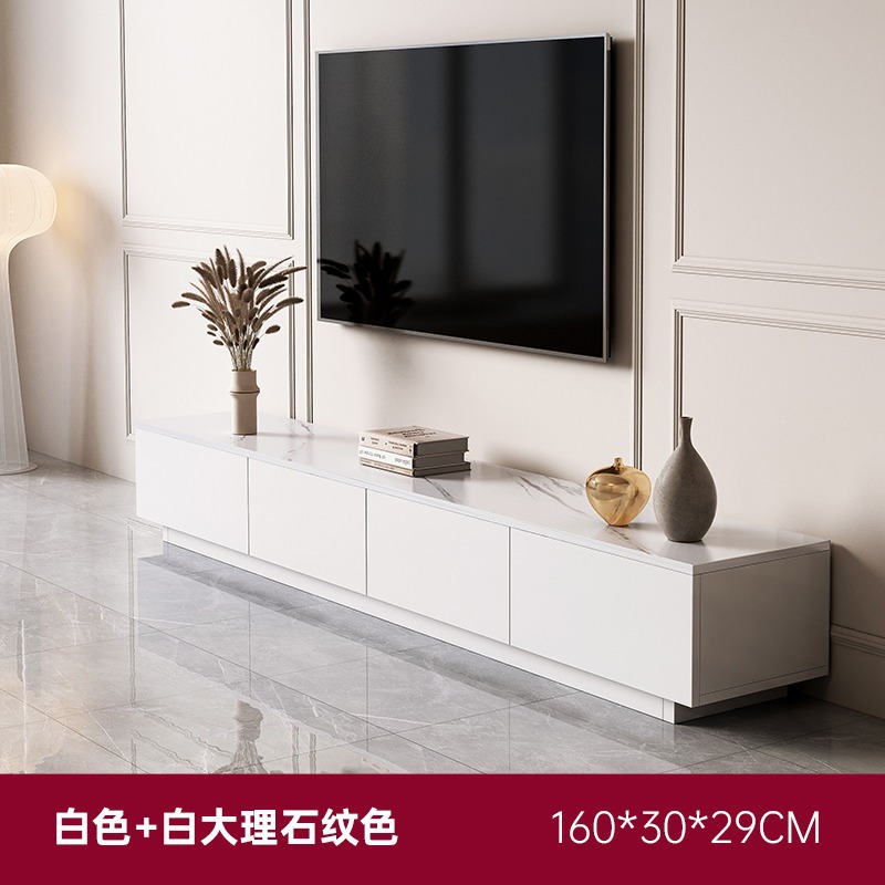 TV gabinete simple sala de estar moderna casa pequeño apartamento piso mesa nueva luz de lujo minimalista imitación roca placa TV gabinete