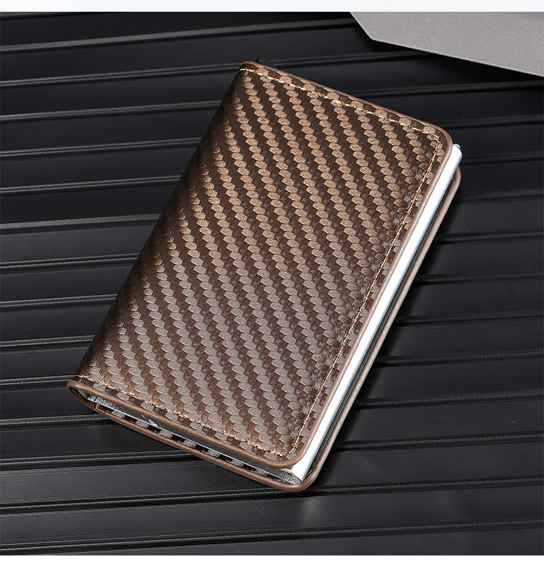 Unisex Solid Color Pu Leather Flip Cover Card Holders display picture 2