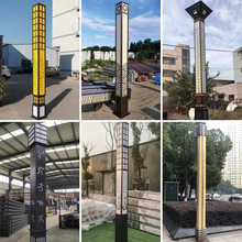 路易恒升防水景观灯太阳能户外非标定制庭院灯3米方灯柱灯方形灯