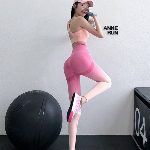 lulu same style outer wear sports pants women's high waist elastic running peach butt lift fitness pants tie dye tight yoga pants