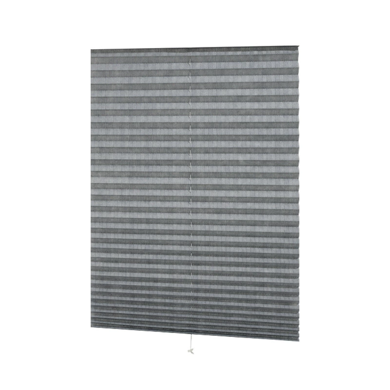 Cross-border draw rope pleated curtain folding curtain without holes and blinds embossed printing pattern pleatedblind