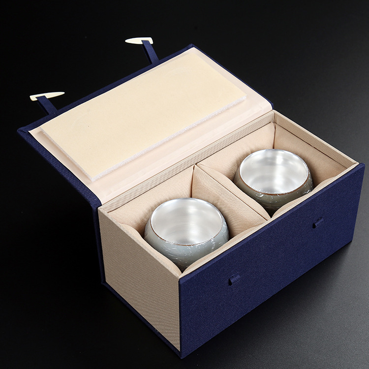 Caja de regalo de taza de té, caja de regalo de embalaje, paquete único, 2 tazas, 4 tazas, caja de regalo, logotipo, Ji Xingmei, de puntillas, correos y telecomunicaciones
