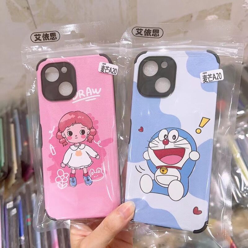 Suitable for Oppo Reno15 Lambskin Phone Case Cartoon Sticker Findx9 Protective Soft Case A8 Anti-Fall A6Pro