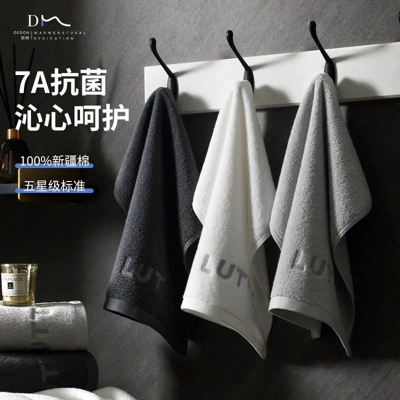 7A Антибактериальное квадратное полотенце хлопчатобумажное мытье лица