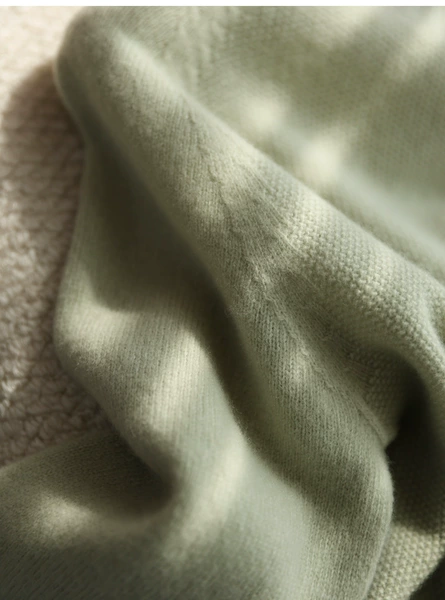 Green round neck