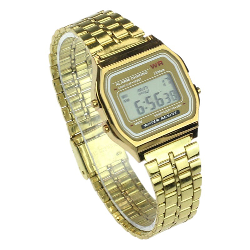Led Student Digital Watch F-91W Sports Digital Watch Multi-Functional Luminous Alarm Clock Kidsren's Square Digital Watch
