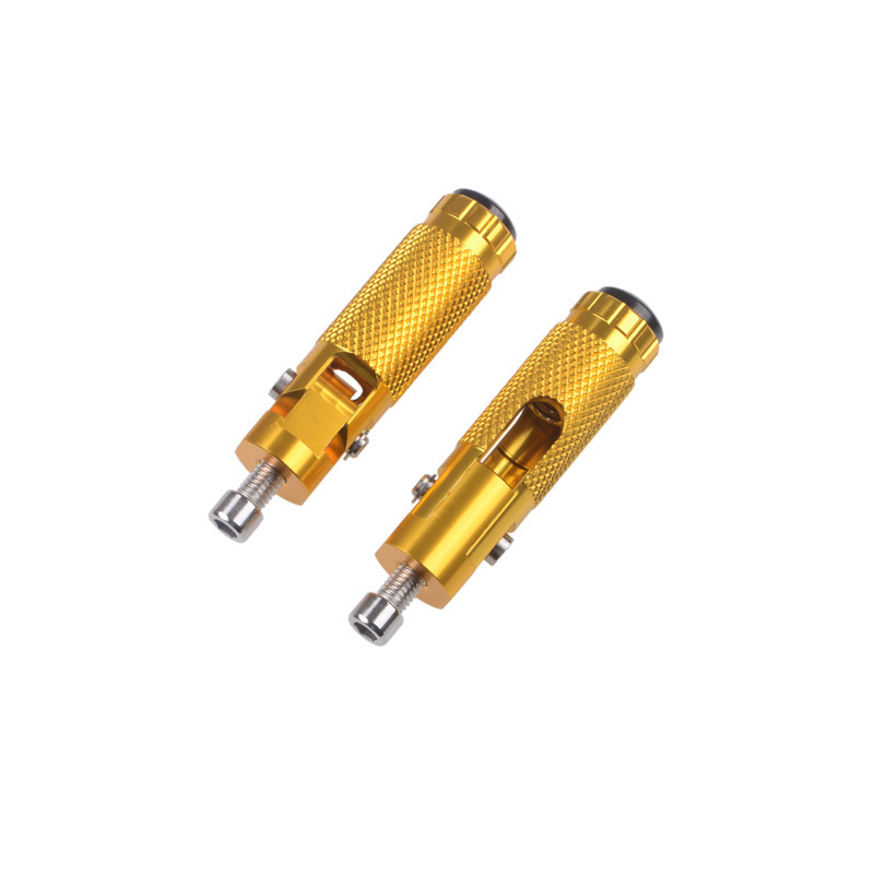 Motorcycle Accessories Foldable Footrests Modified Universal Foot Pegs Aluminum Alloy Foot Pedal Anti-Fall Model with Anti-Fall Design