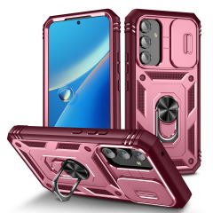 サムスンA17携帯電話ケース第2世代スライド式窓A07スタンドA56耐衝撃A36/A26保護カバーA16に適用
