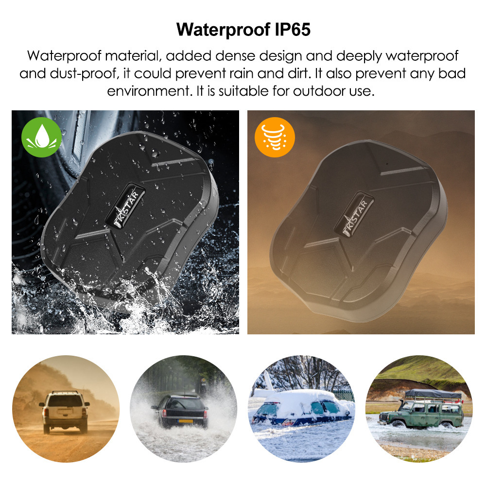 Tkstartk905 Vehicle-Mounted Satellite Locator Wireless Design Track Playback Portable Installation-Free English App