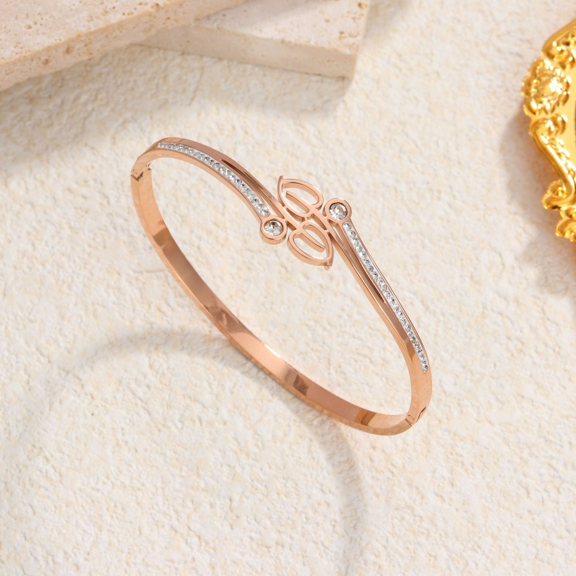 66 리프 팔찌 로즈 골드