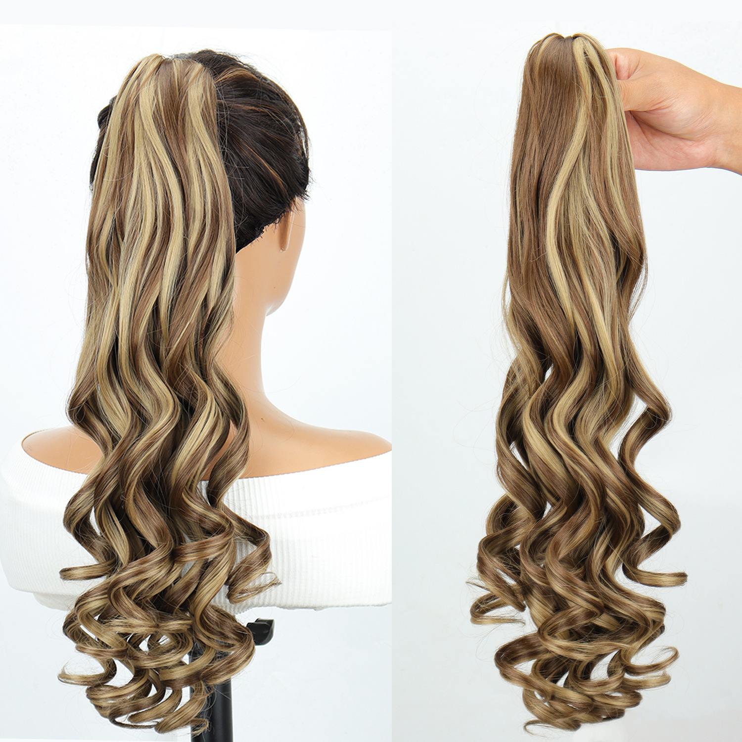 Transfronterizos para el comercio exterior de Europa y los Estados Unidos, nuevo clip de agarre invisible para el cabello de cola de caballo.