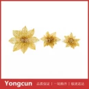 15cm 撒粉花粘粉镂空花 <font red=H>圣诞</font><font red=H>节</font><font red=H>圣诞</font>树花环藤条<font red=H>装饰</font><font red=H>品</font>厂家
