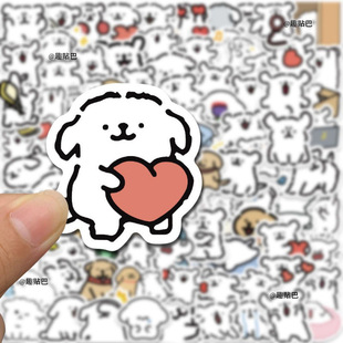 100 Realistic Cute Puppy Pet Stickers Ins Style Corgi Chihuahua Cute Pet Dog High-Value Stickers