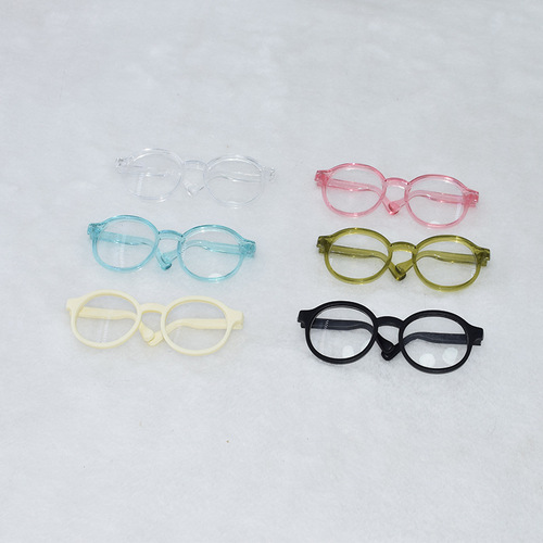 20cm Cotton Doll Glasses Hot Selling Doll Plush Doll Dressing Accessories Pet Supplies Baby Glasses