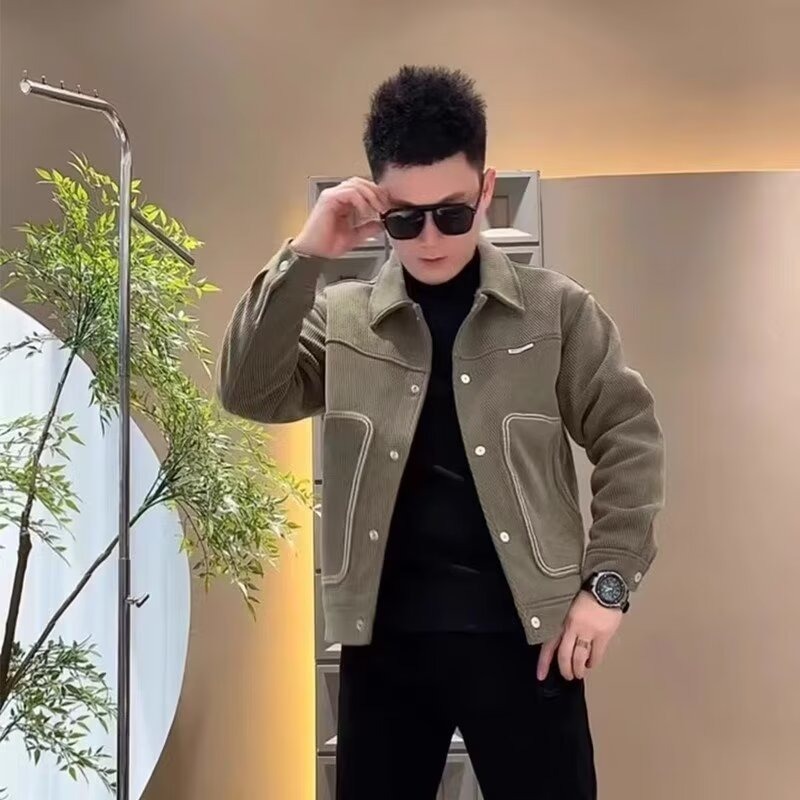 Herrenjacke Für Herbst Und Winter Modischer Business Mantel_voghion.com