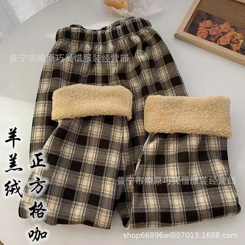Pantalones de pijama de franela de coral de dibujos animados, pantalones de pijama de hombre, pantalones de invierno de otoño de mujer, pantalones caseros