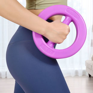 Children's Yoga Slimming Round Kettlebell Multi-Purpose Weight-Bearing Exercise Home Fitness Equipment Ring Dumbbells for Women Pair