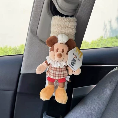 2026 New Mickey and Minion Seat belt shoulder pad - chef-mickey-safety-belt