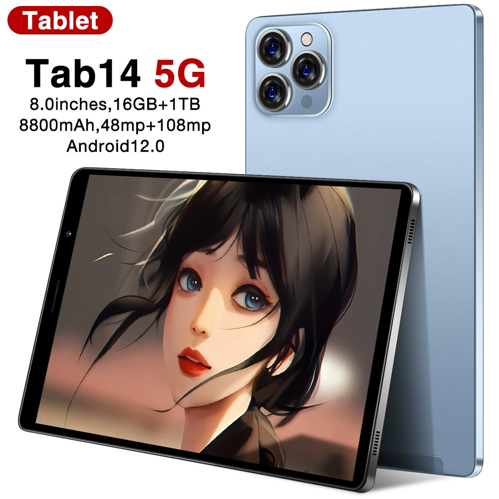TAB14 8-дюймовый Android планшет, HD экран, GPS, Bluetooth, двойная SIM-карта, двойной режим ожидания, WIFI кросс-бордерная торговля