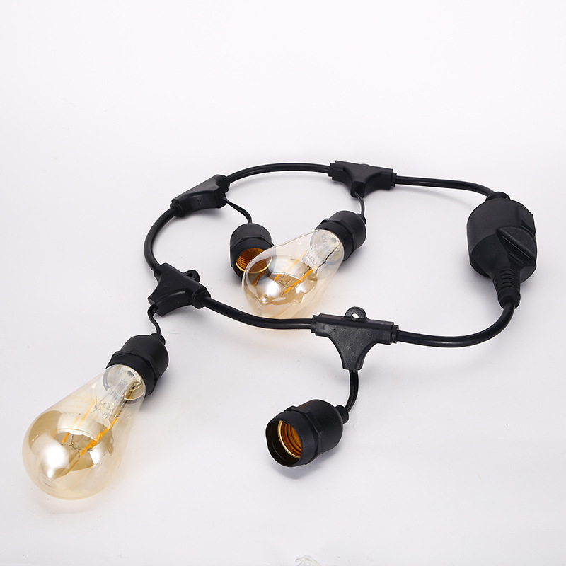 E27 American standard waterproof lamp string outdoor LED decorative lamp string fire dragon fruit fill light breeding lighting string