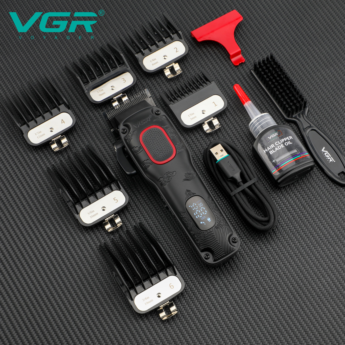 Elektrische haartrimmer met hoog vermogen, professioneel, oplaadbaar, voor de salon, geschikt voor mannen_voghion.com