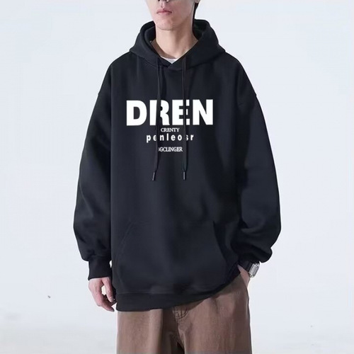 Men's Hooded Sweatshirt, Spring and Autumn Season, INS Hong Kong Style, Loose Fit, Trendy Brand, Letter Print, Versatile Jacket