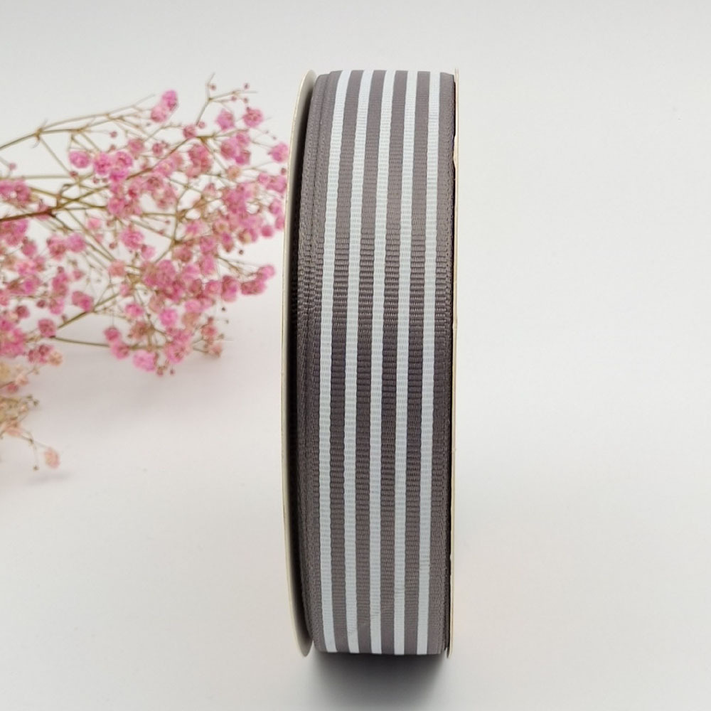 Suministro directo de fábrica 2,5 cm hilo cinta raya impresión cinta hornear caja de regalo embalaje Ropa Accesorios cinta