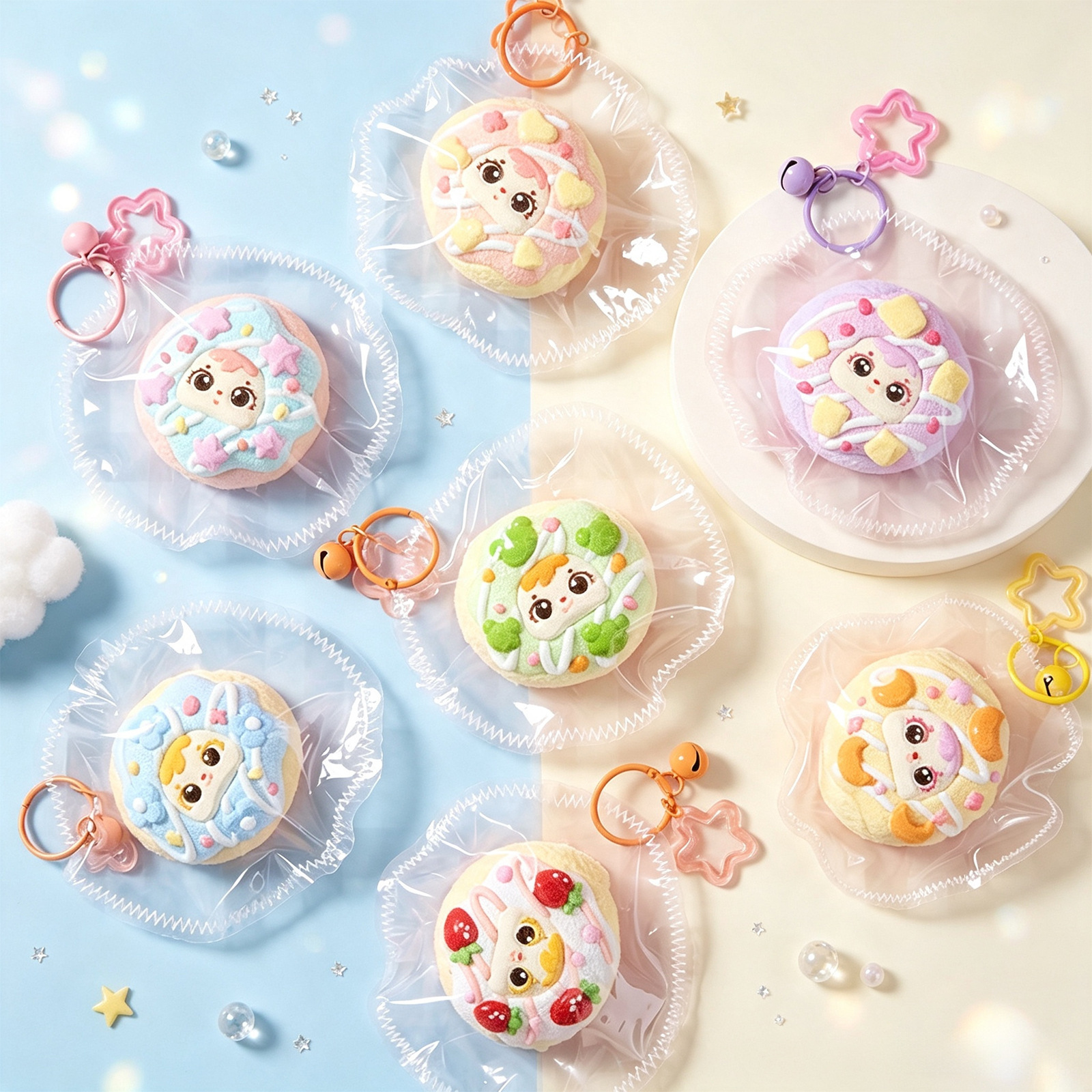 7055 donut squishies - set of 6 / Random 1