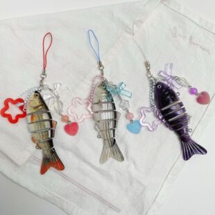 �羳 Fish Keychain�����~�~������ǐ����a�~�๝�~·���������