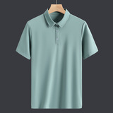 Футболка polo, однотонная цветная футболка с коротким рукавом, трендовая летняя одежда