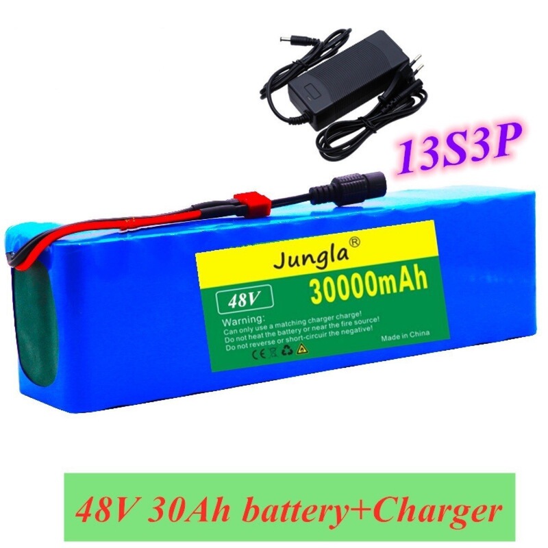 48V リチウム電池 13S3P 30000mah 18650 リチウムイオン電池パック電動アシストスクーター BMS に適しています|undefined