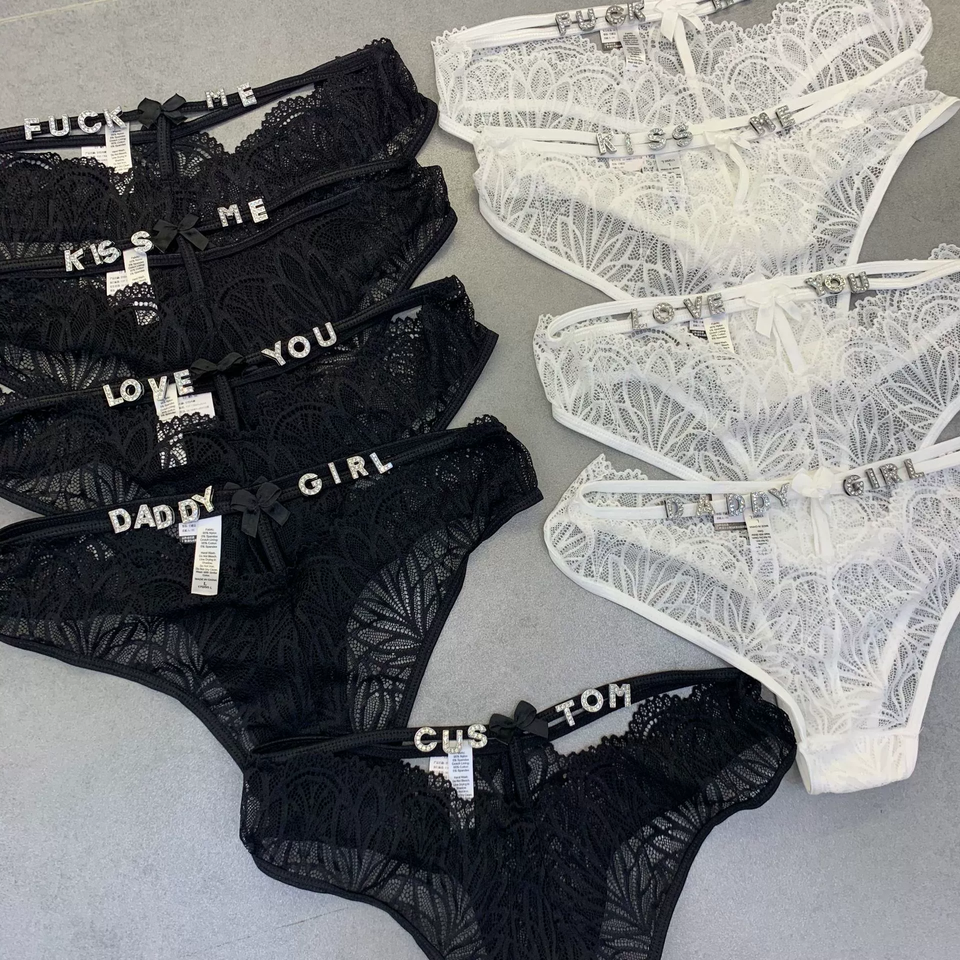 Спот DIY письмо к письму к письму алмазные буквы все прозрачные ст thong женское искушение