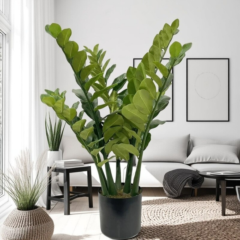 Simulated Green Plant Money Tree Accessible Luxury Large-Scale Interior Decoration Landscaping Realistic Potted Artificial Green Plant Simulated Money Tree