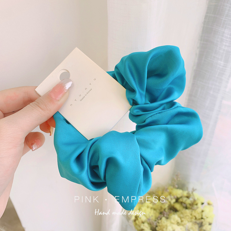 INS cerdo blanco intestino grueso anillo de pelo Super Niña de hadas Corea del Sur Internet celebridad mismo estilo BM intestino grueso anillo de pelo simple cuerda de pelo accesorios para el cabello