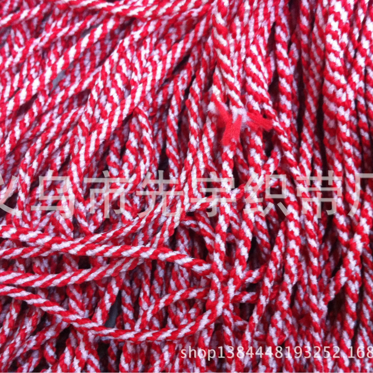 厂家直销有色涤棉八股绳，帽绳，箱包拉口绳，饰品带，