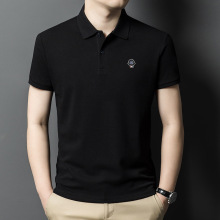 诚招代理长绒棉男士POLO衫上衣2024夏季宽松大码男装休闲T恤批发