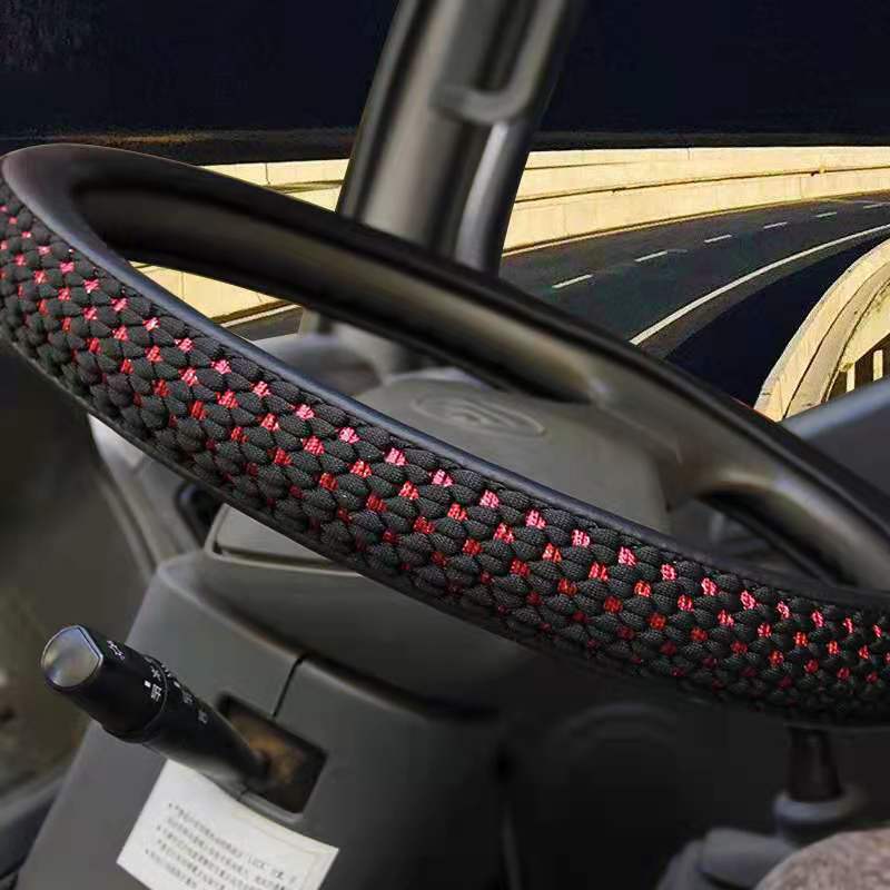 Truck Steering Wheel Cover, Summer Ice Silk Steering Wheel Cover, Universal Car Steering Wheel Cover for All Seasons, Breathable Anti-Slip Handle Cover
