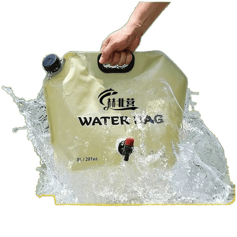 Bagas de agua plegables portátiles al aire libre, bolsas de almacenamiento de agua de plástico blando, bolsas de almacenamiento de agua de gran capacidad para viajes de montaña image 5