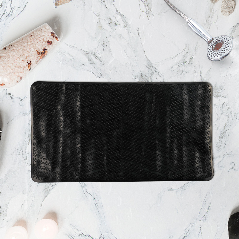 67*37 cuadrado baño antideslizante estera fuerte ventosa TPR alfombra de baño antideslizante alfombra de baño alfombra de bañera