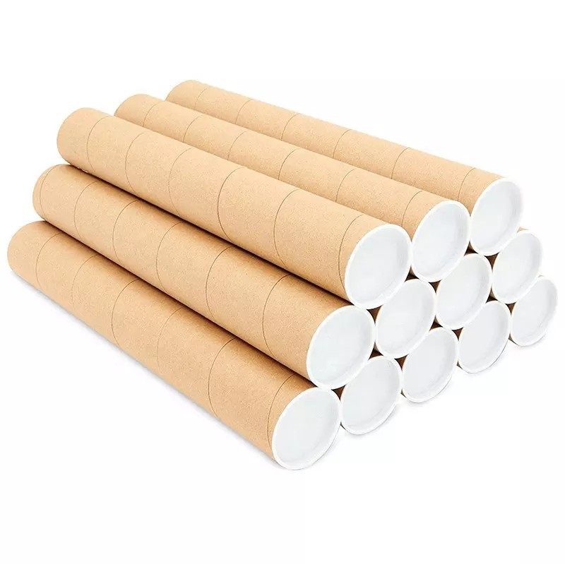 牛皮圆柱形纸筒包装纸管批发海报筒高强度收纳筒画筒书画圆纸筒
