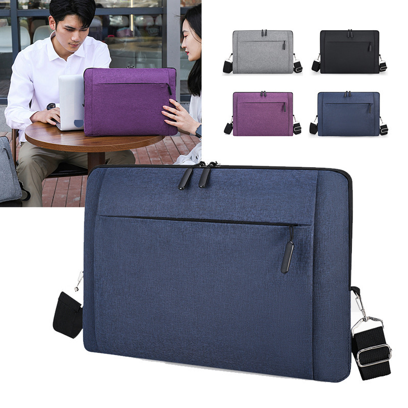 Men's Lightweight Business Briefcase Commuter Men's Office File Bag Water-repellent Multifunctional Laptop Bag