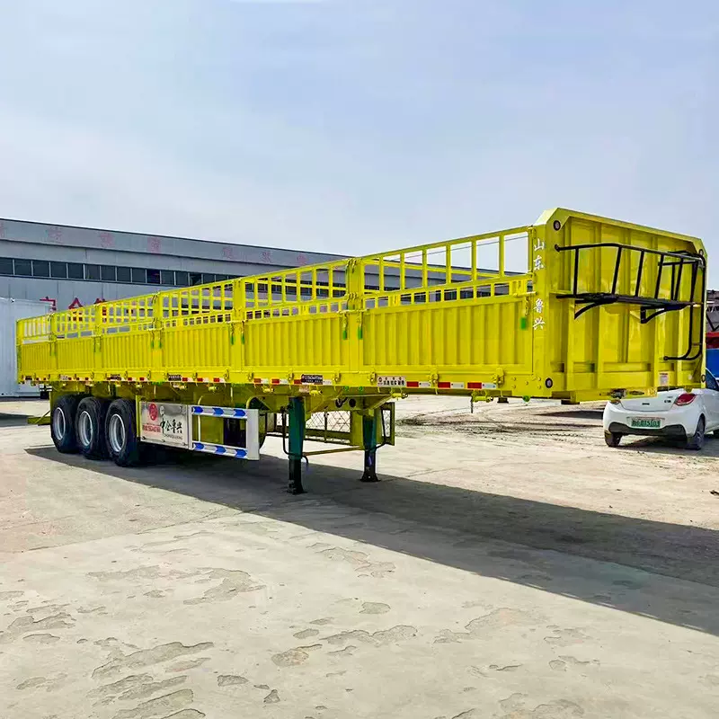 13.75米集装箱仓栅半挂车 轻型高栏两用半挂车 花篮式自卸半挂车