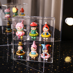 Blind Box Storage Box Transparent Dustproof Jasmine Doll Pop Mart Bubble Mart Action Figure Storage and Display Stand