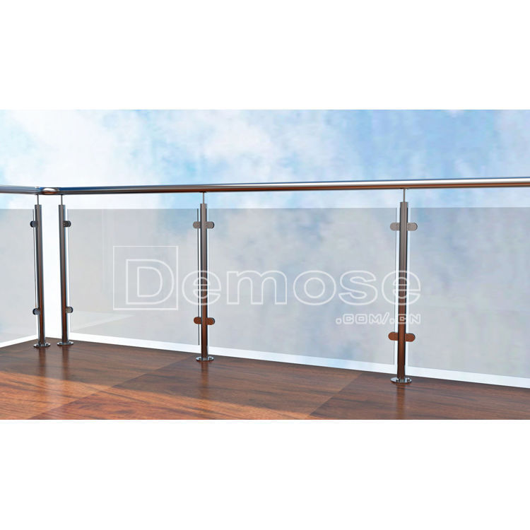 别墅 阳台栏杆 钢化玻璃护栏钢化不锈钢栏杆 不锈钢扶手栏板