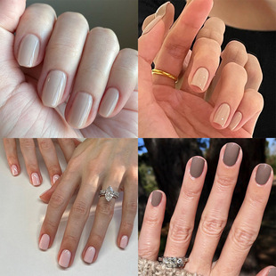Wear nails red short square nail classic solid color fake nails wearable nail wholesale